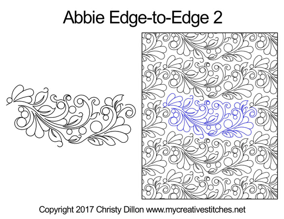 Abbie (Edge To Edge Mail In Quilting Service Deposit) Services