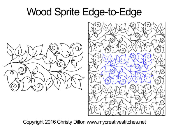 Wood Sprite (Edge To Edge Mail In Quilting Service Deposit) Services