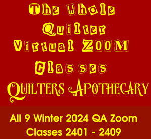 All 9 Winter 2024 QA Zoom Classes January 6 - April 6, 2024 Class 2410