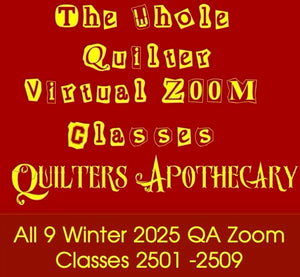 All 9 Winter 2025 QA Zoom Classes January 11 - April 5, 2025 Class 2510