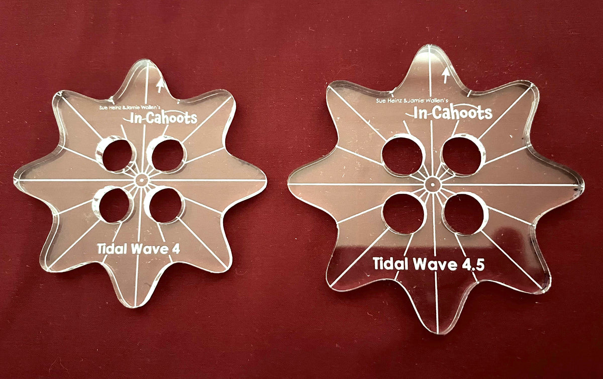 In Cahoots Tidal Wave Rulers 4 and 4.5 Inch set – Quilters Apothecary