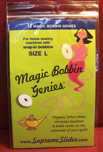(12) L Size Magic Bobbin Genies For Snap In Bobbins Tools