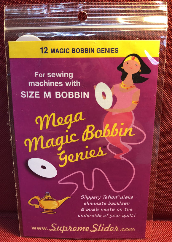 (12) M Size Mega Magic Bobbin Genies Tools