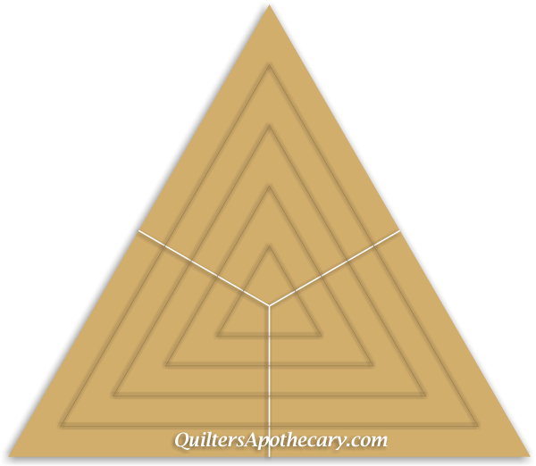 Mystical Shapes Nested Triangle – Quilters Apothecary