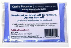 Pounce Pad Chalk Powder Refill Barely Blue Tools