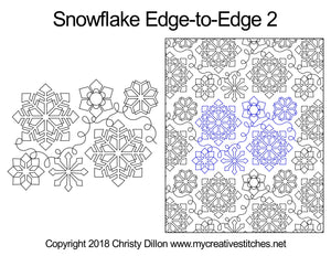 Snowflake (Edge To Edge Mail In Quilting Service Deposit) Services