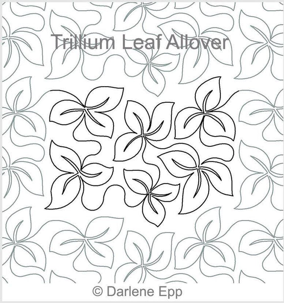 Trillium Leaf (Edge To Edge Mail In Quilting Service Deposit) Services