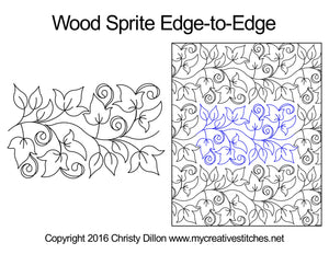 Wood Sprite (Edge To Edge Mail In Quilting Service Deposit) Services