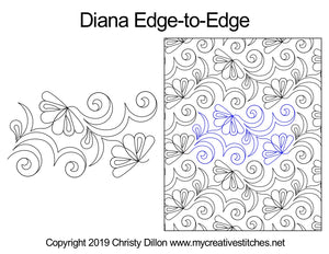 Diana (Edge To Edge Mail In Quilting Service Deposit) Services