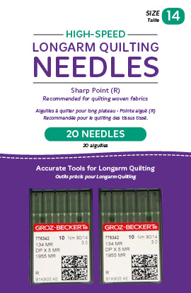 High-Speed Longarm Needles Two Packages Of 10 (Crank 90/14 134Mr-3.0) Tools