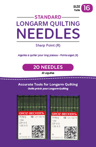 Standard Longarm Needles Two Packages Of 10 (16/100-R Sharp)